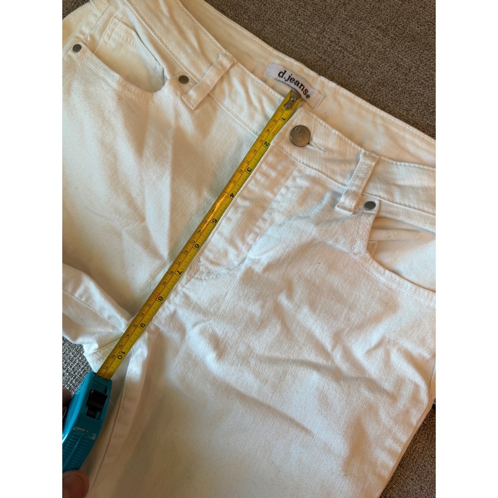 d.jeans Womens White Skinny Denim Jeans Size 8 Stretch Cotton Blend - Picture 6 of 8